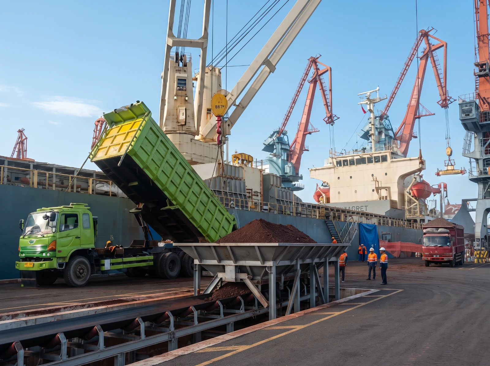 Muat Palm Kernel Shell sebagai agen pelayaran, stevedoring, dan dukungan alat berat.